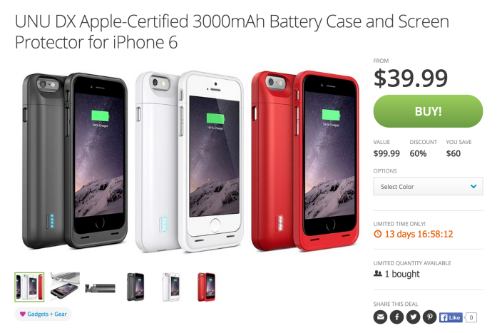 uNu DX Protective iPhone 6 Battery case-sale-04