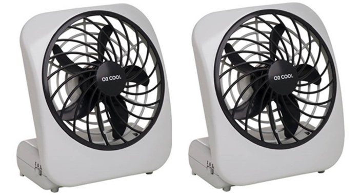 2-pack O2cool 5%22 Battery Operated Portable Fan-sale-01