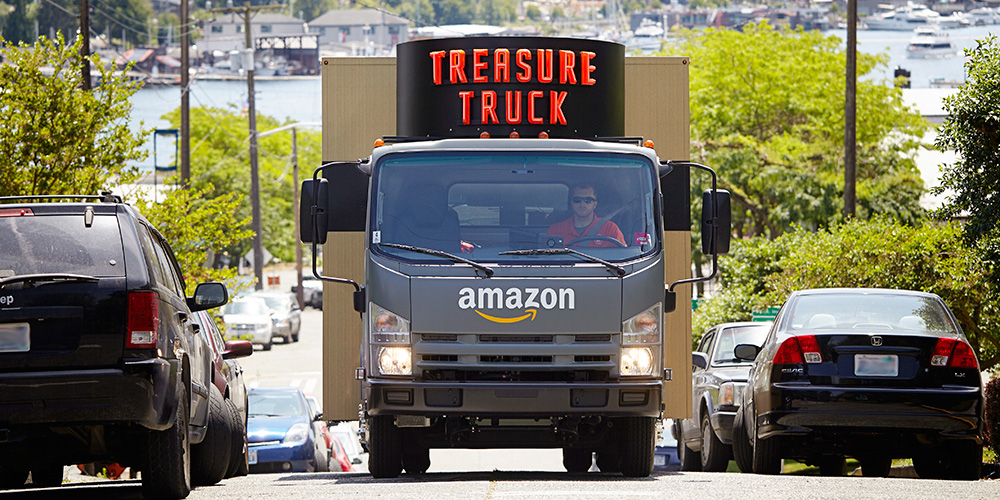 Amazon's Treasure Truck brings daily deals to the streets