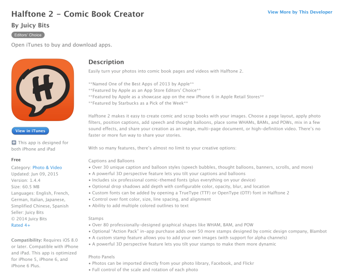 App Store Free App of the Week-Halftone 2 Comic Book Creator-02