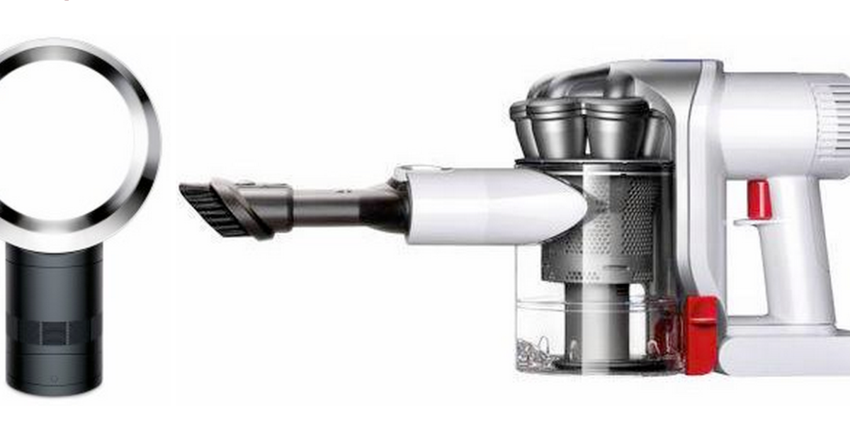 Home Dyson refurbs table fan 140/upright vac 200/hand vac 70