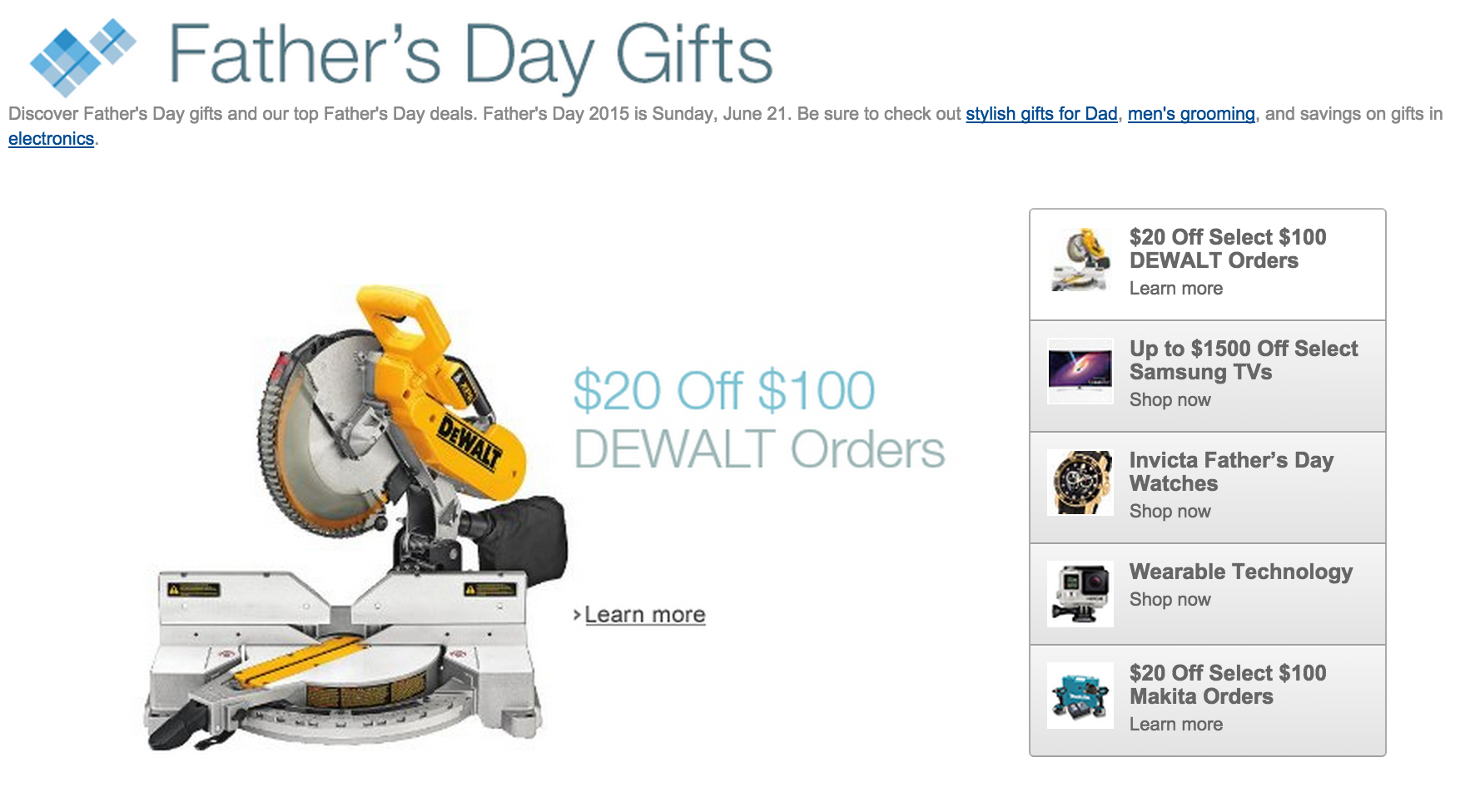 Father's Day Deals - Black & Decker Tools extra $10 off $50: Cordless 20V  MAX Drill $45, much more