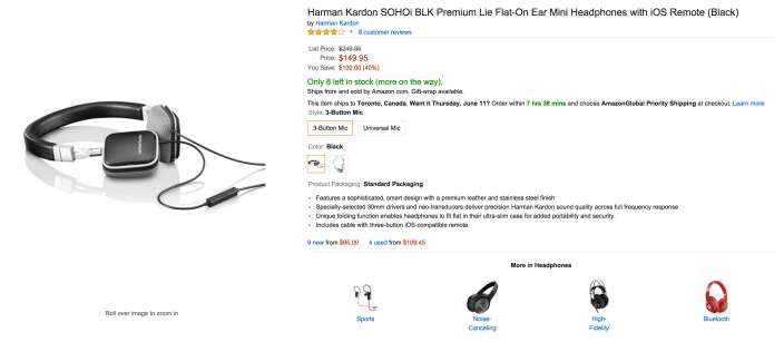 Harman Kardon SOHOi Premium On-Ear Headphones in black or white-sale-02