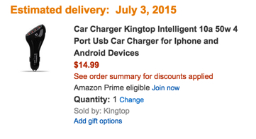 kingtop car charger amazon