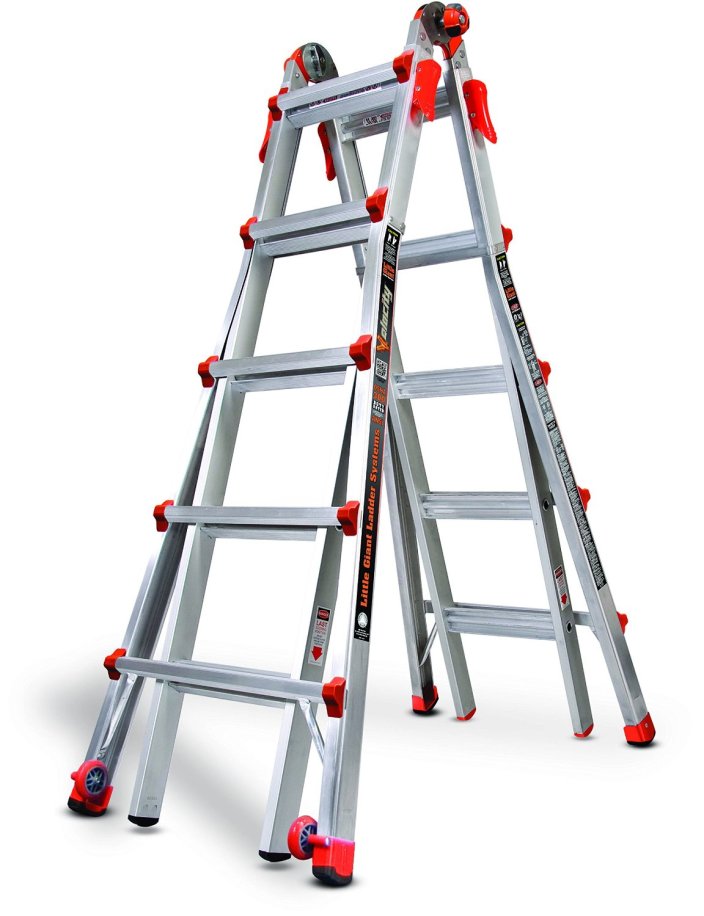 Little Giant Ladder Systems 15422-001 Velocity 300-Pound Duty Rating Multi-Use Ladder, 22-Foot
