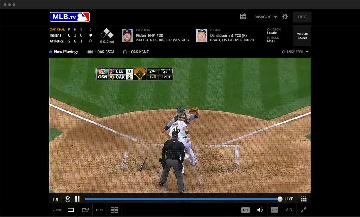 MLB.TV Premium subscription drops to 50 for the rest of the season (50
