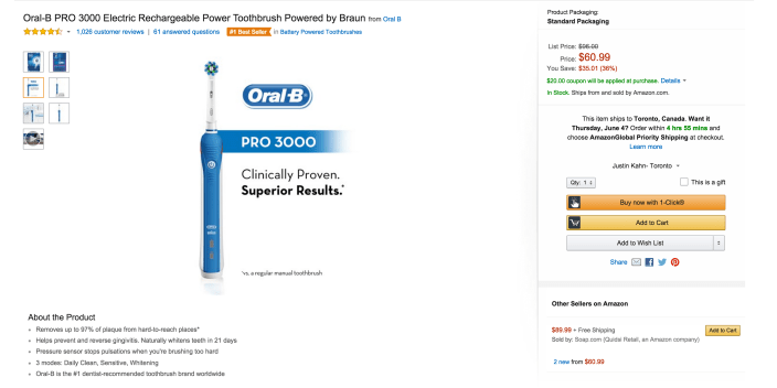 Oral-B PRO 3000 Electric Rechargeable Power Toothbrush-sale-03