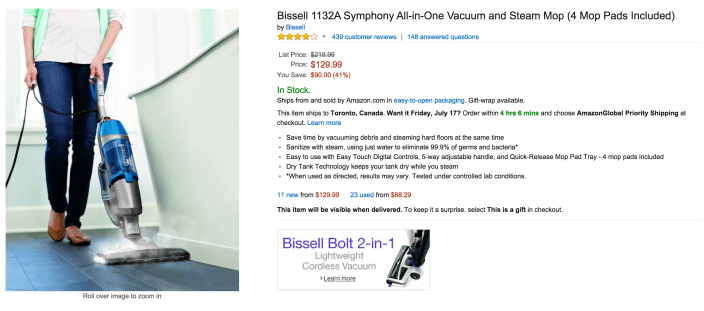 Bissell 1132A Symphony All-in-One Vacuum and Steam Mop-sale-02