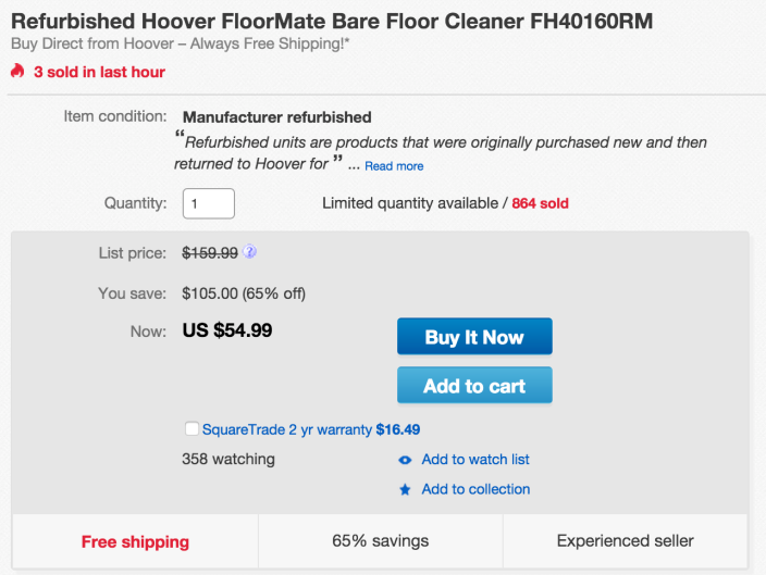 Hoover FloorMate Bare Floor Cleaner (FH40160RM)-sale-02