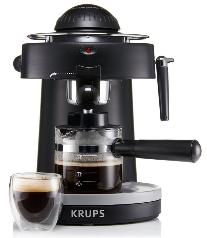 KRUPS Steam Espresso Machine with Frothing Nozzle (XP1000)-sale-01