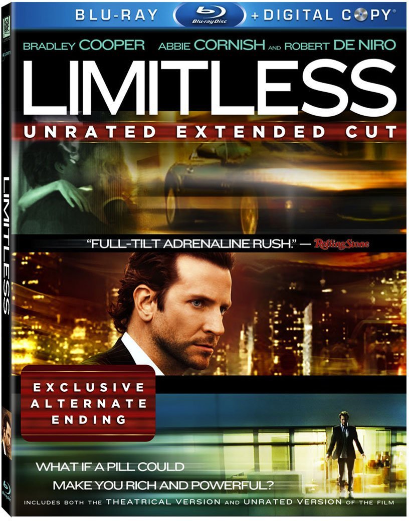 Limitless перевод. Limitless Постер к фильму. Области тьмы Blu ray. Области тьмы 2011 Постер. Blu ray films.