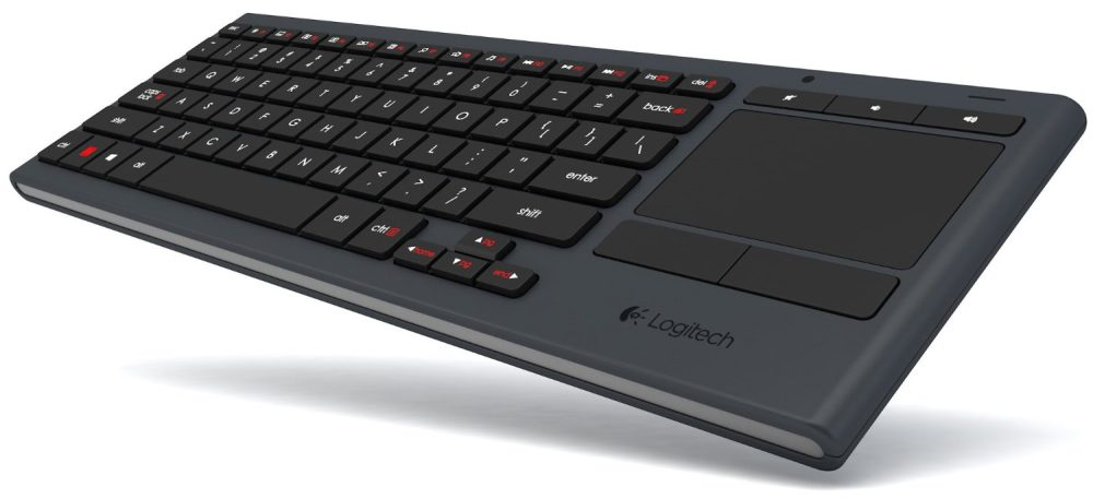 Logitech Illuminated Living-Room Wireless Keyboard K830 and Touchpad for Internet-Connected TVs (920-006081)