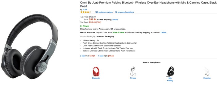 Omni By JLab Premium Folding Bluetooth Wireless Over-Ear Headphone