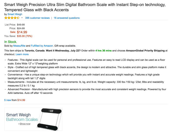 Smart Weigh Precision Ultra Slim Digital Bathroom Scale-sale-02