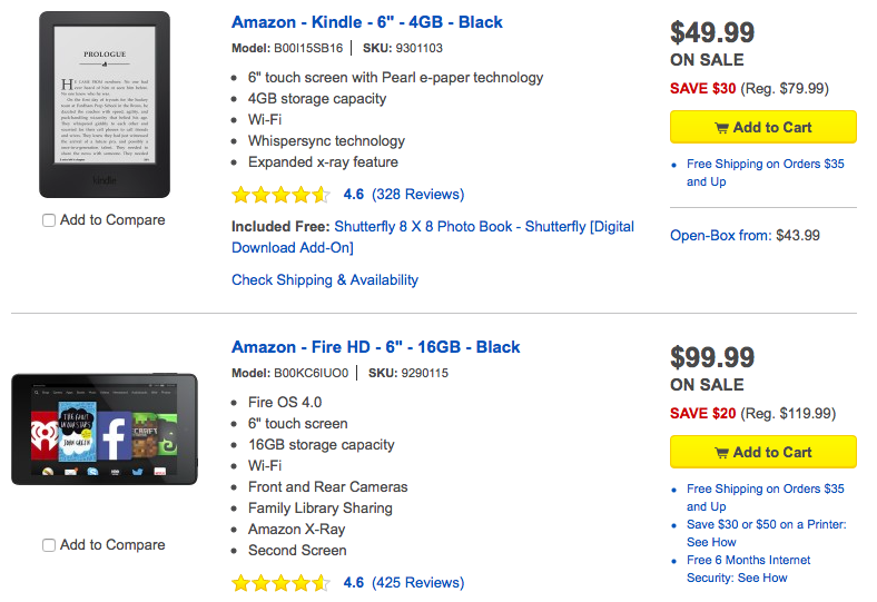 walmart amazon kindle fire