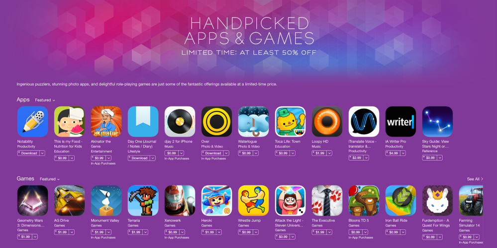 Apple Hqndpicked-iOS app sale-01
