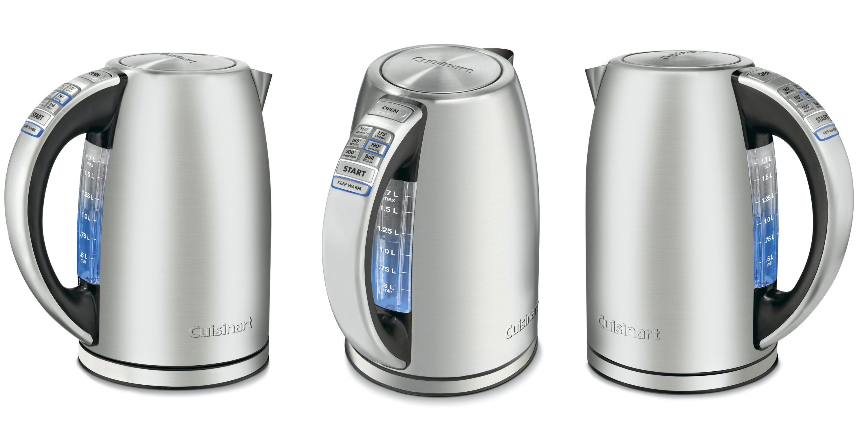Cuisinart's PerfecTemp 1.7Liter Stainless Electric Kettle drops to 61