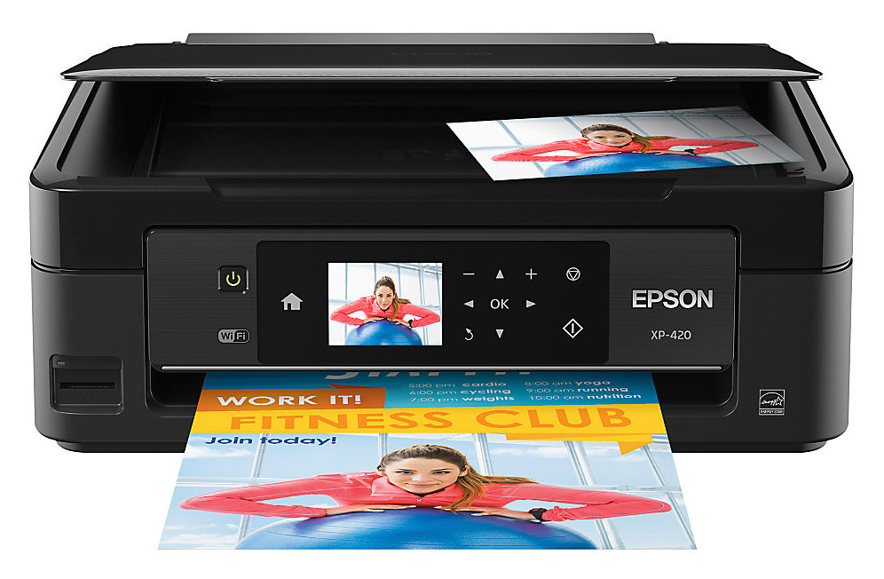 Epson - Expression Home XP-420 Small-in-One Wireless All-In-One Printer - Black