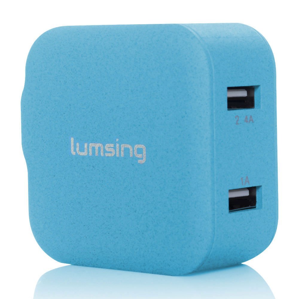 Lumsing 17W Dual-Port USB Travel Charger Adapter