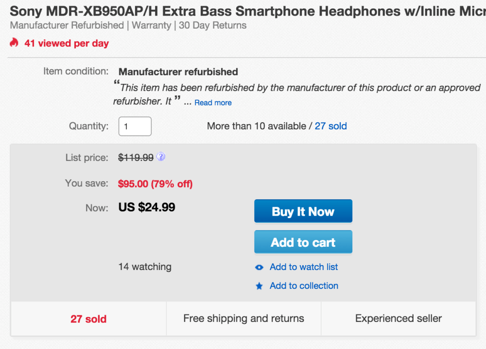 Sony Extra Bass headphones in silver (MDRXB950AP:H)-sale-03