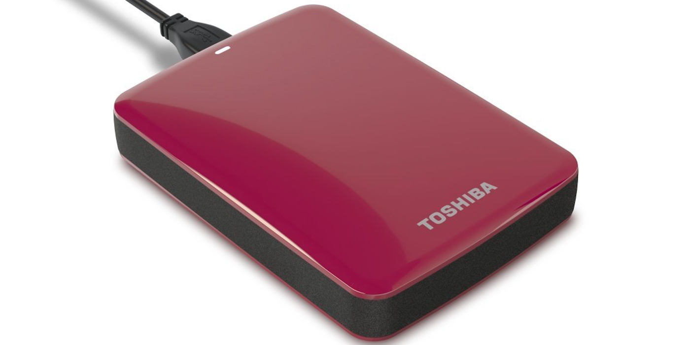 Toshiba - Canvio Connect 2TB External USB 3.0 Hard Drive - Red