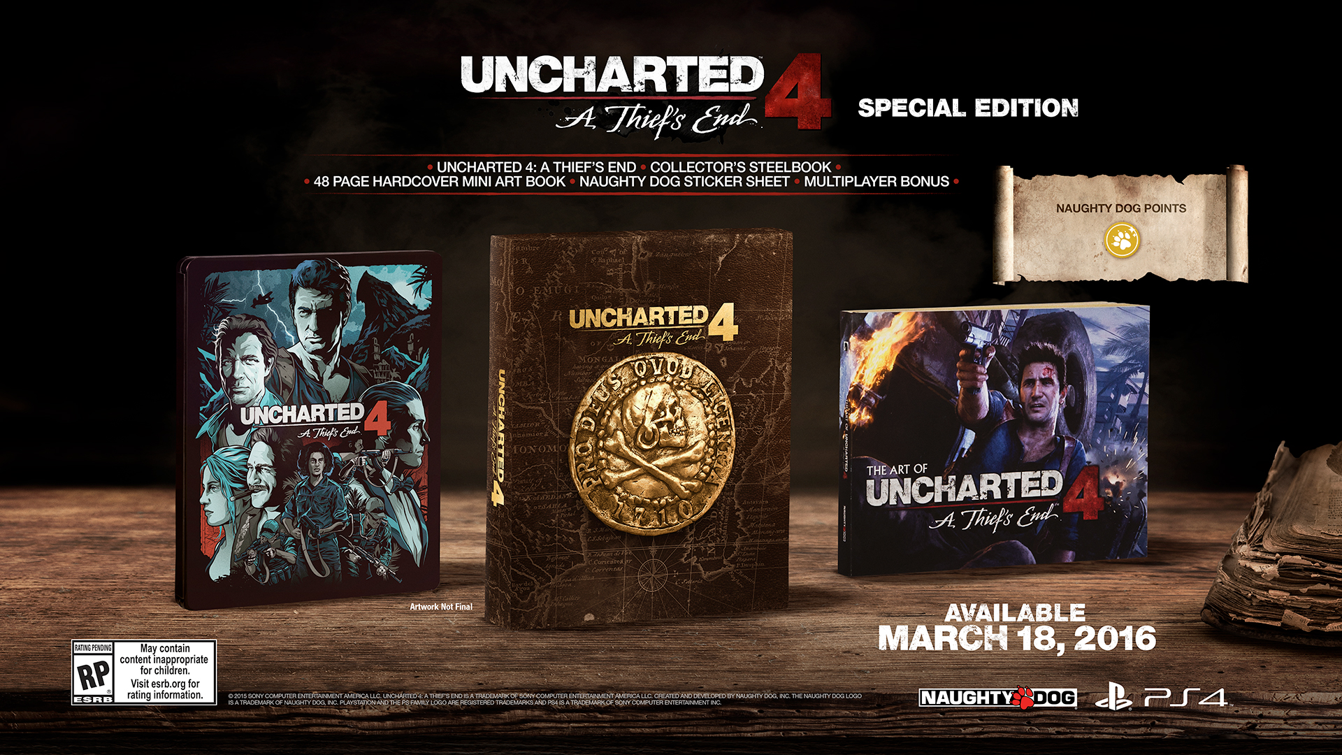 Uncharted 4 Nathan Drake Statue Figure ONLY, From Libertalia Collectors  Edition