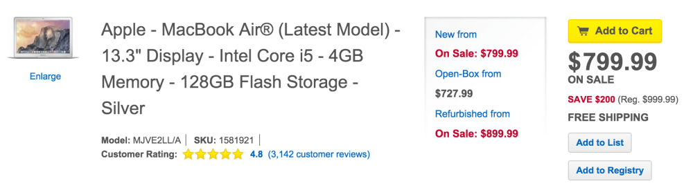 13.3-inch MacBook Air 1.6GHz:4GB:128GB (MJVE2LL:A)-sale-01