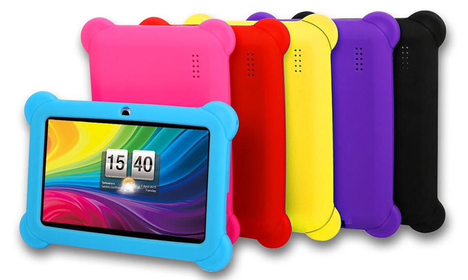 8GB 7%22 Kids' Tablet w:Protective Case, Stylus, Carrying Pouch, and Screen Protector 