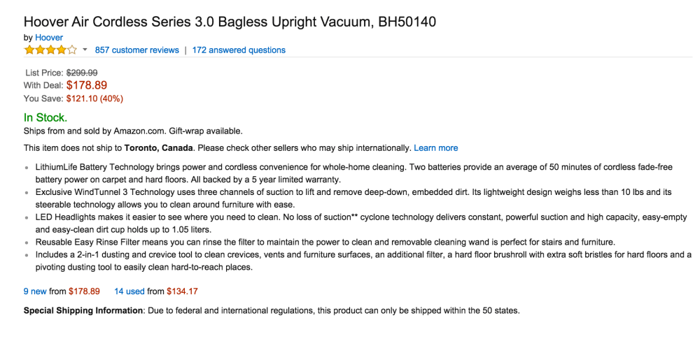 Hoover Air Cordless Series 3.0 Bagless Upright Vacuum (BH50140)-sale-04
