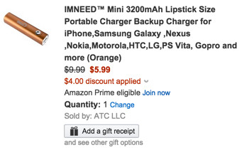 IMNEED™ Mini 3200mAh Lipstick Size