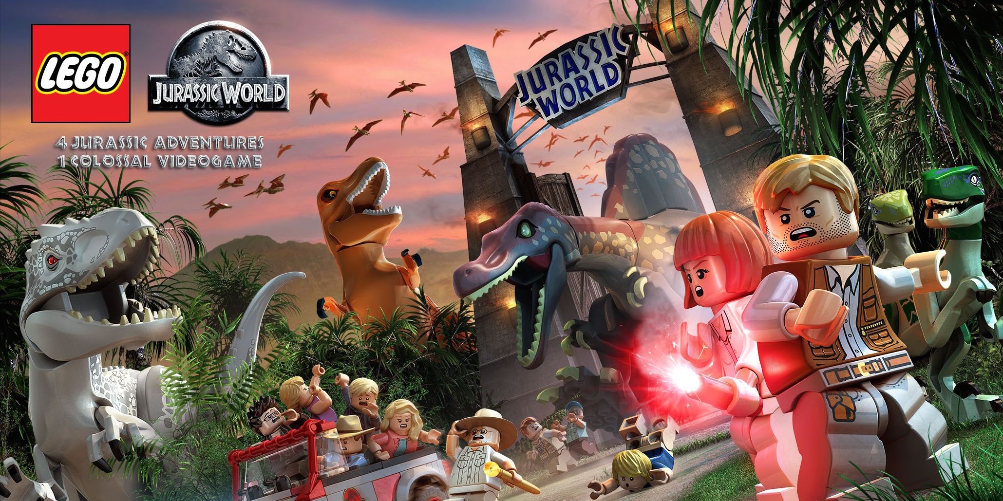 LEGO Jurassic World (PS Vita/3DS/Mobile) Raptor - Free Play Gameplay 