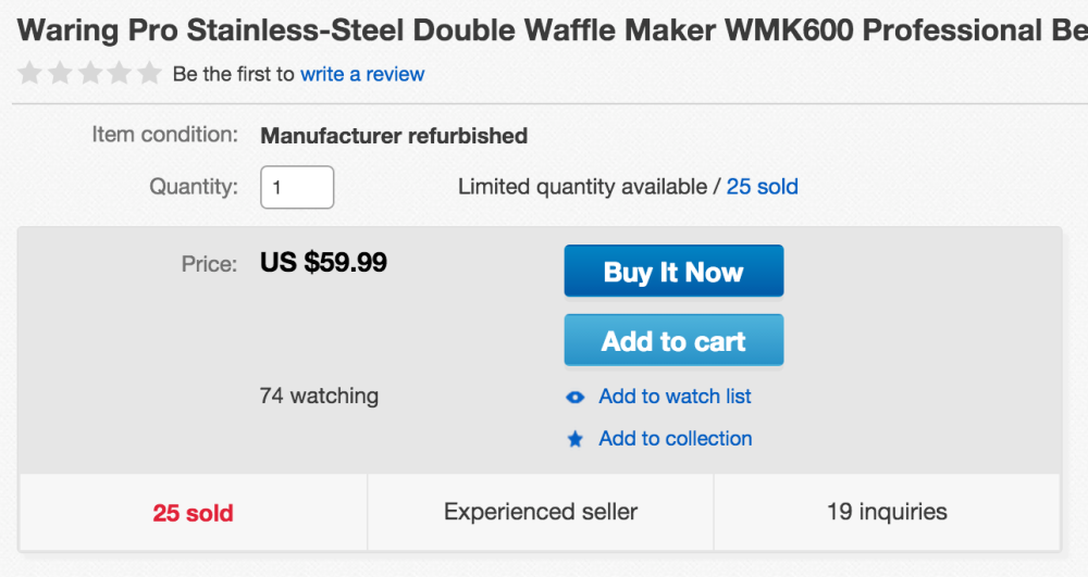 Waring Pro Stainless-Steel Double Waffle Maker (WMK600)-sale-02