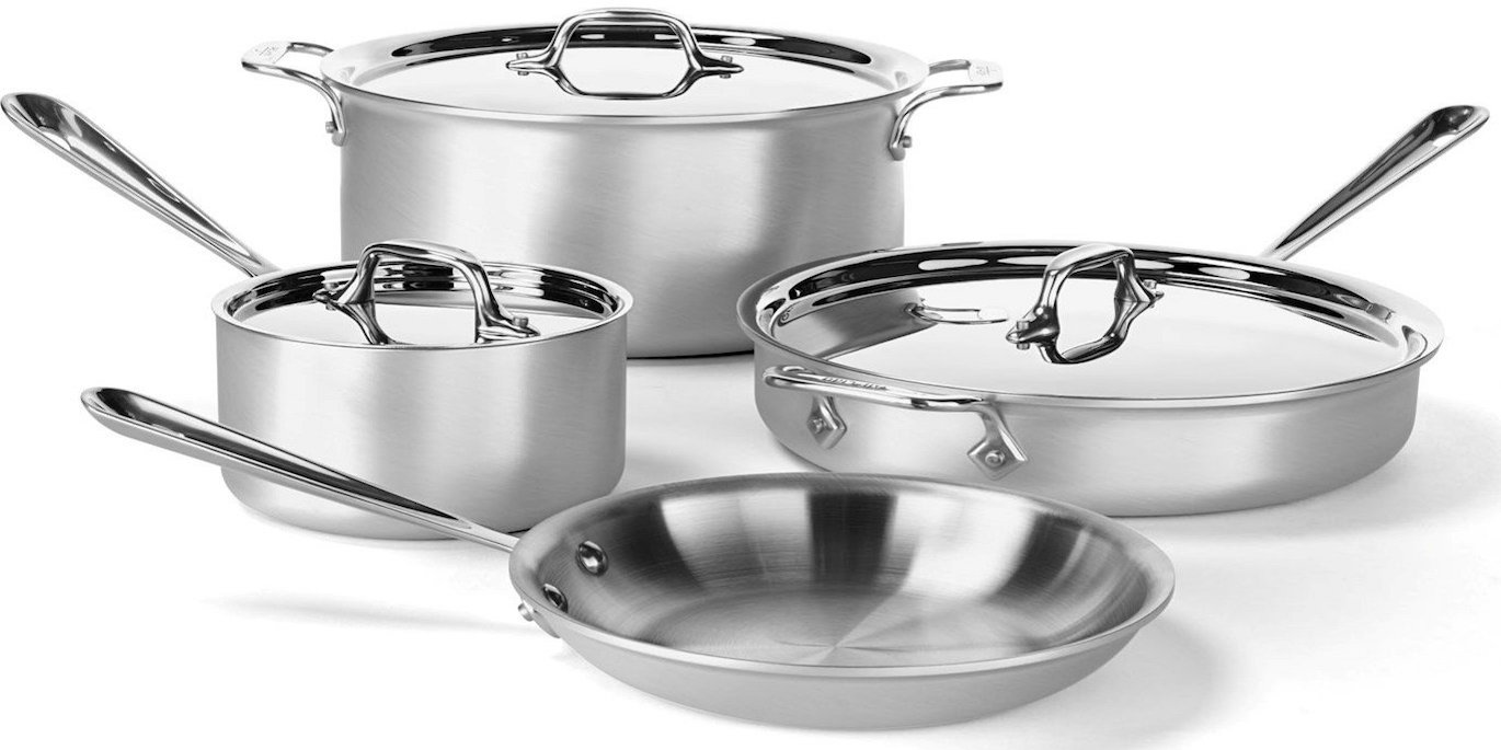 All-clad MC2 Professional Stainless Steel Tri-Ply 8 qt Stock Pot