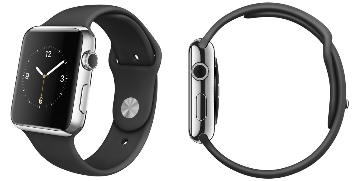 Apple Watch 42mm Stainless Steel Case w/ Black Sport Band: $520 shipped