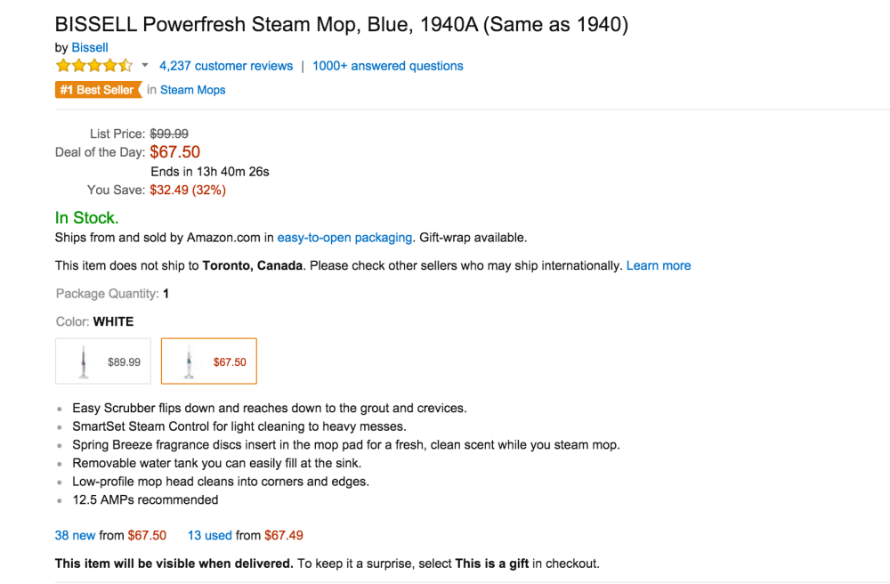 BISSELL’s best selling Powerfresh Steam Mop-sale-02