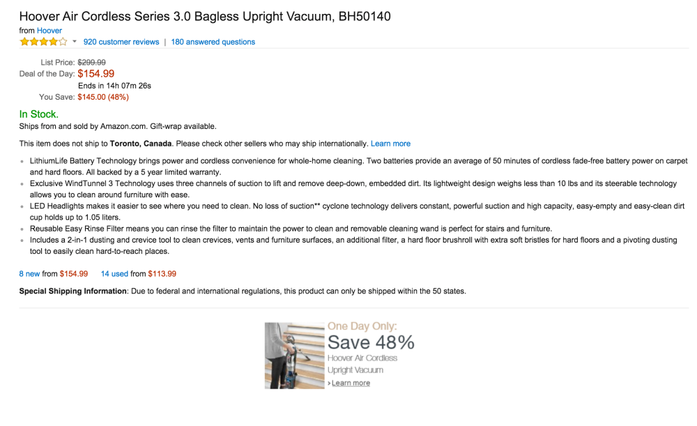 Hoover Air Cordless Series 3.0 Bagless Upright Vacuum (BH50140)-sale-02