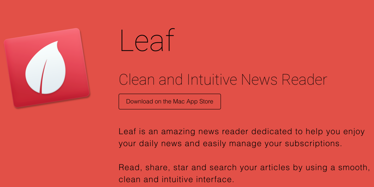 leaf rss reader