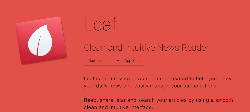 leaf rss news reader