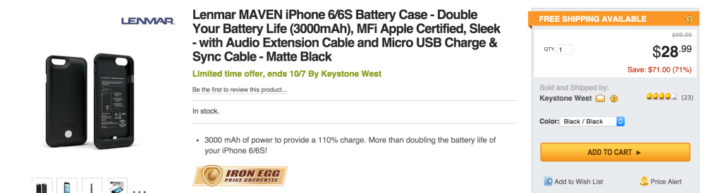 Lenmar MAVEN iPhone 6 3,000mAh MFi Apple-Certified Battery Case-sale-03