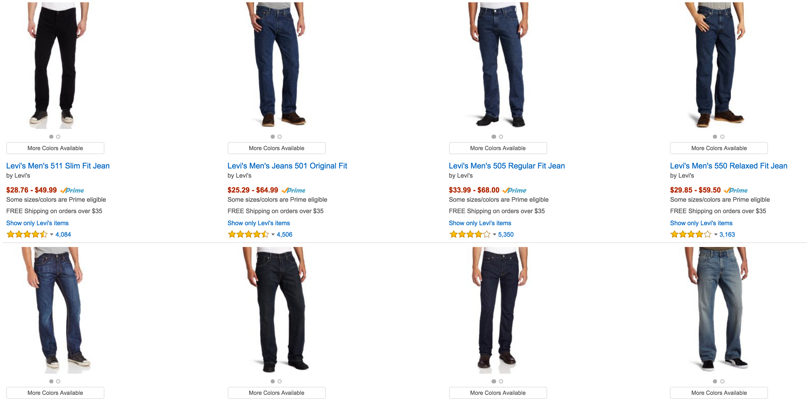 Amazon slashes prices on Levi's jeans for Men, Women and Boys, starting ...