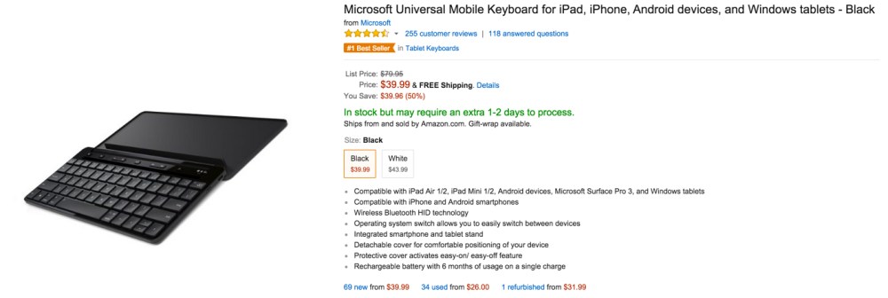 Microsoft keyboard universal
