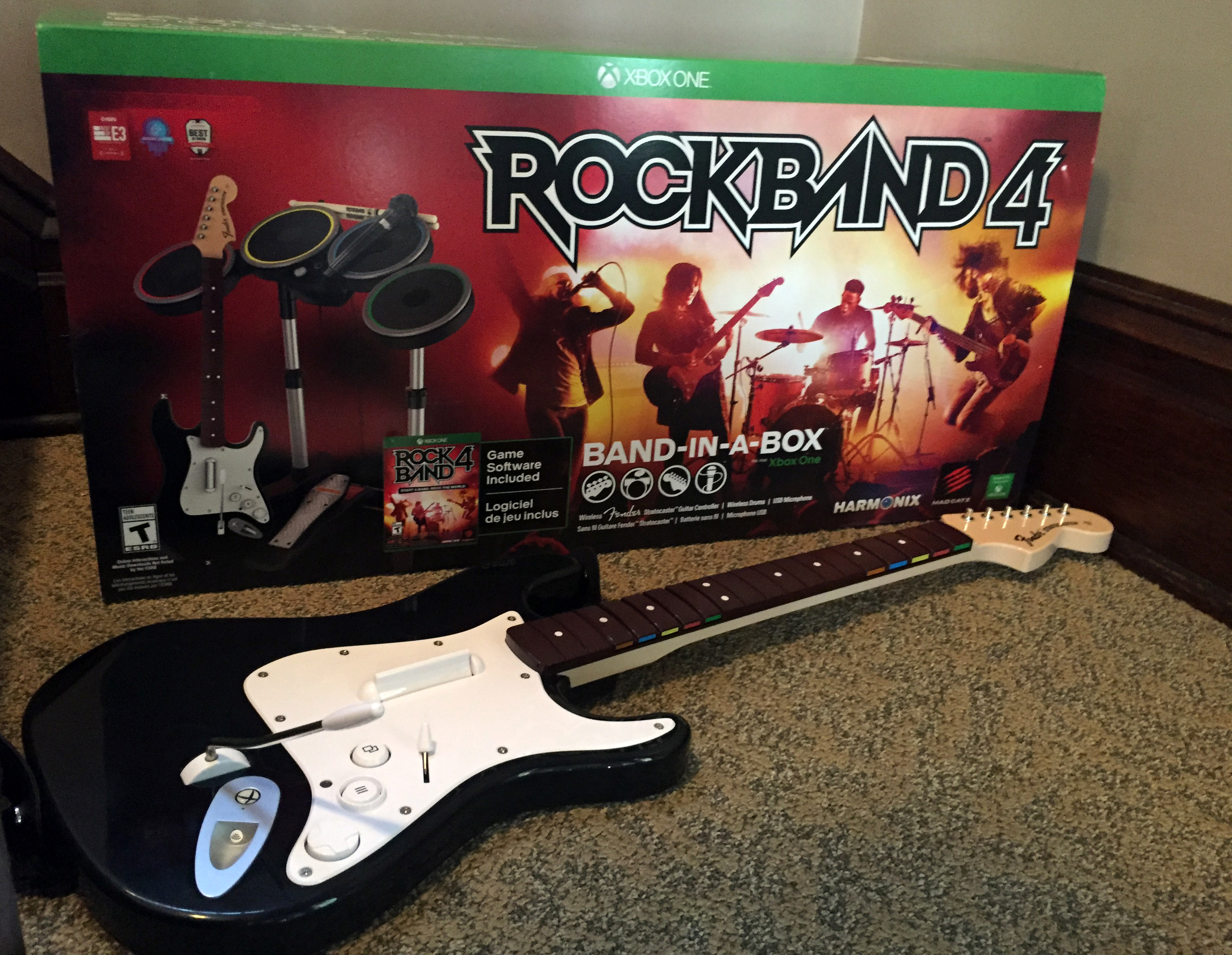 mad catz rock band 4 wireless fender stratocaster for xbox one stores
