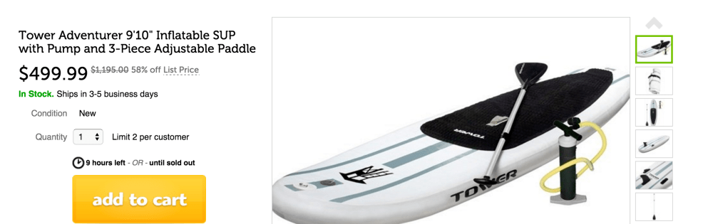 Tower Adventurer 9'10%22 Inflatable SUP with Pump and 3-Piece Adjustable Paddle-sale-02