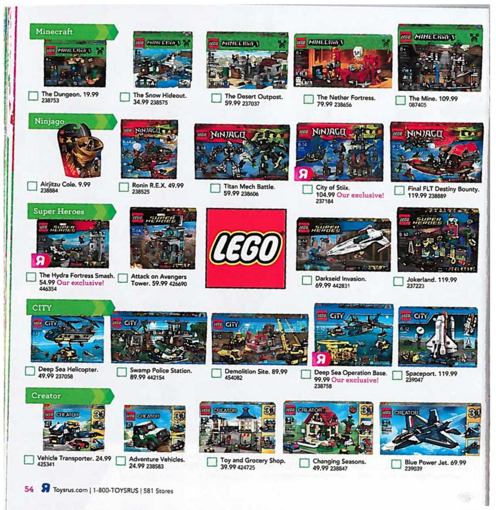 Toys R Us Holiday Catalog Leak Apple TV for 54 instore, gift cards