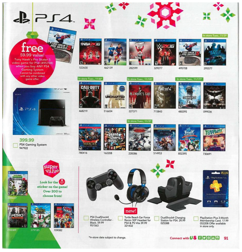 Toys R Us Holiday Catalog Leak Apple TV for 54 instore, gift cards