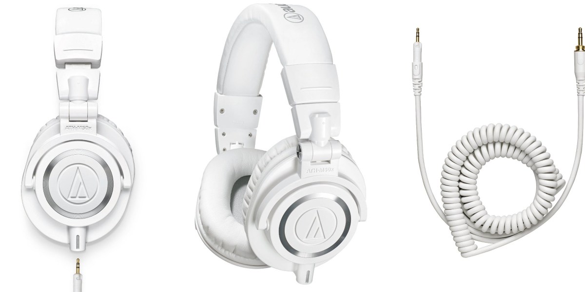 Audio-Technica ATH-M50x Pro Monitor Headphones in white $99 shipped (Orig.  $170), more