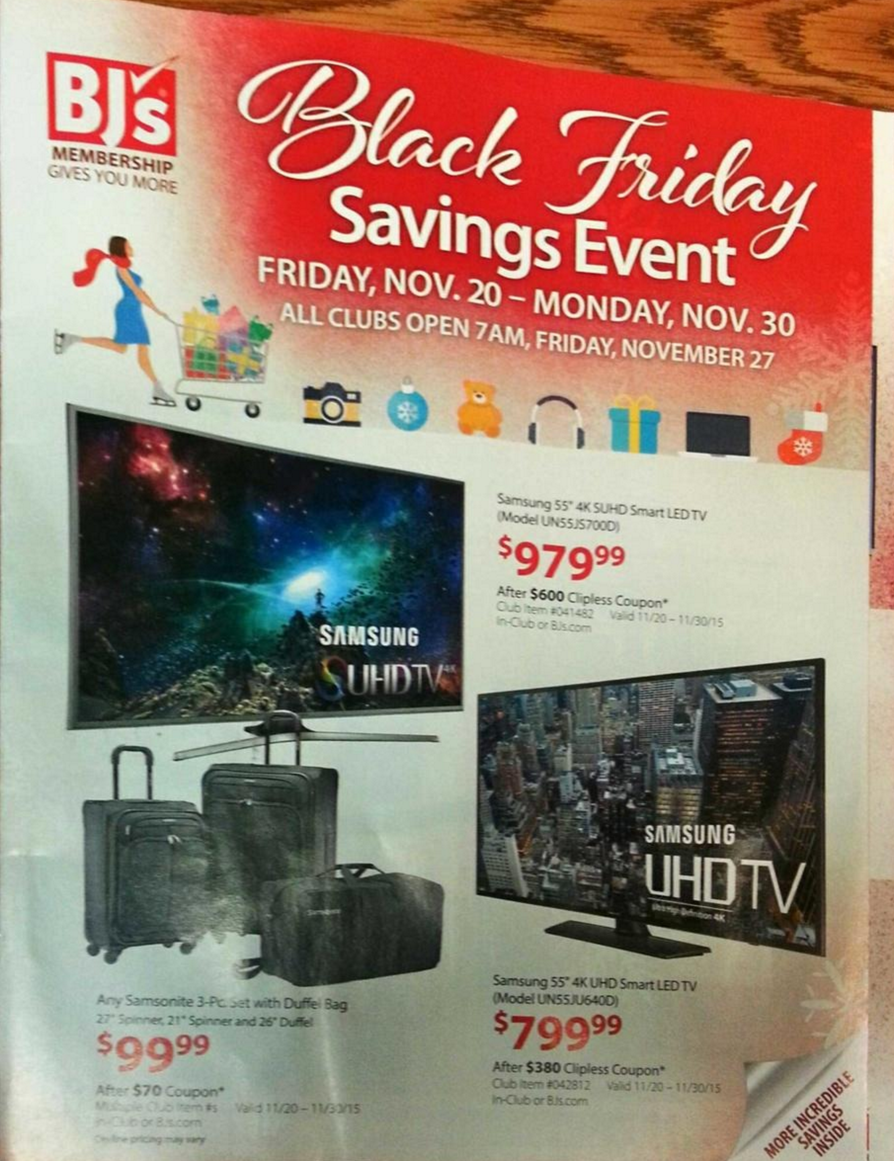 BJ's Warehouse Black Friday ad hits with Samsung 4K UHDTV deals