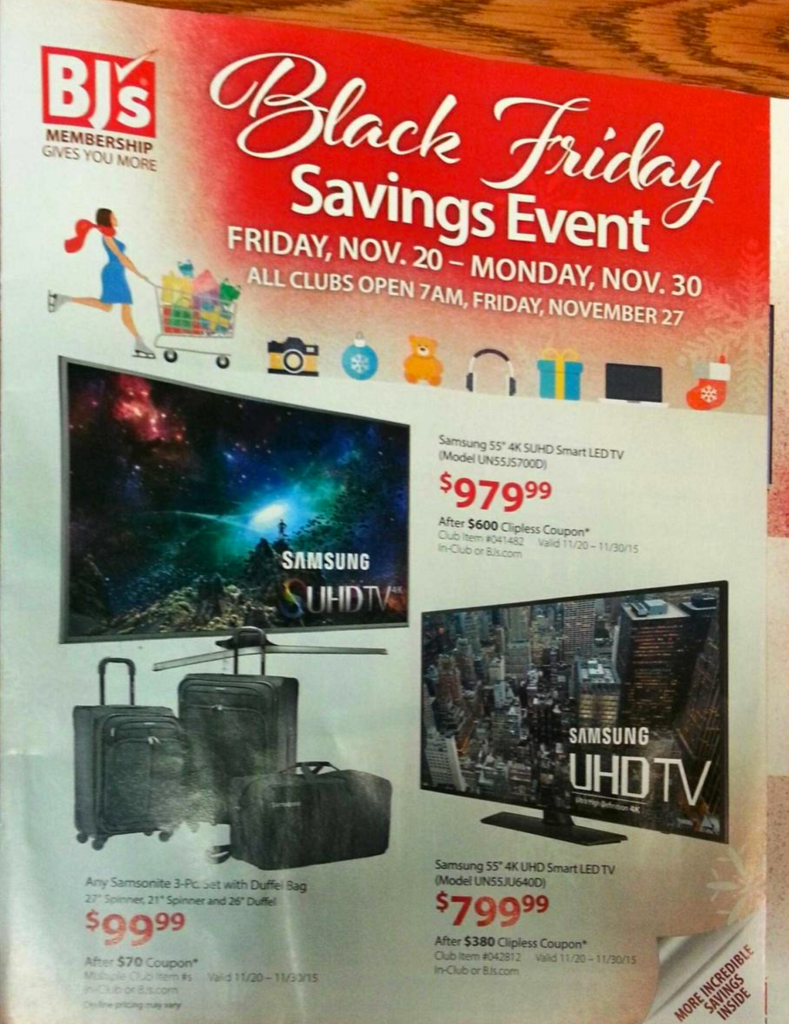 BJ's Warehouse Black Friday ad hits with Samsung 4K UHDTV deals