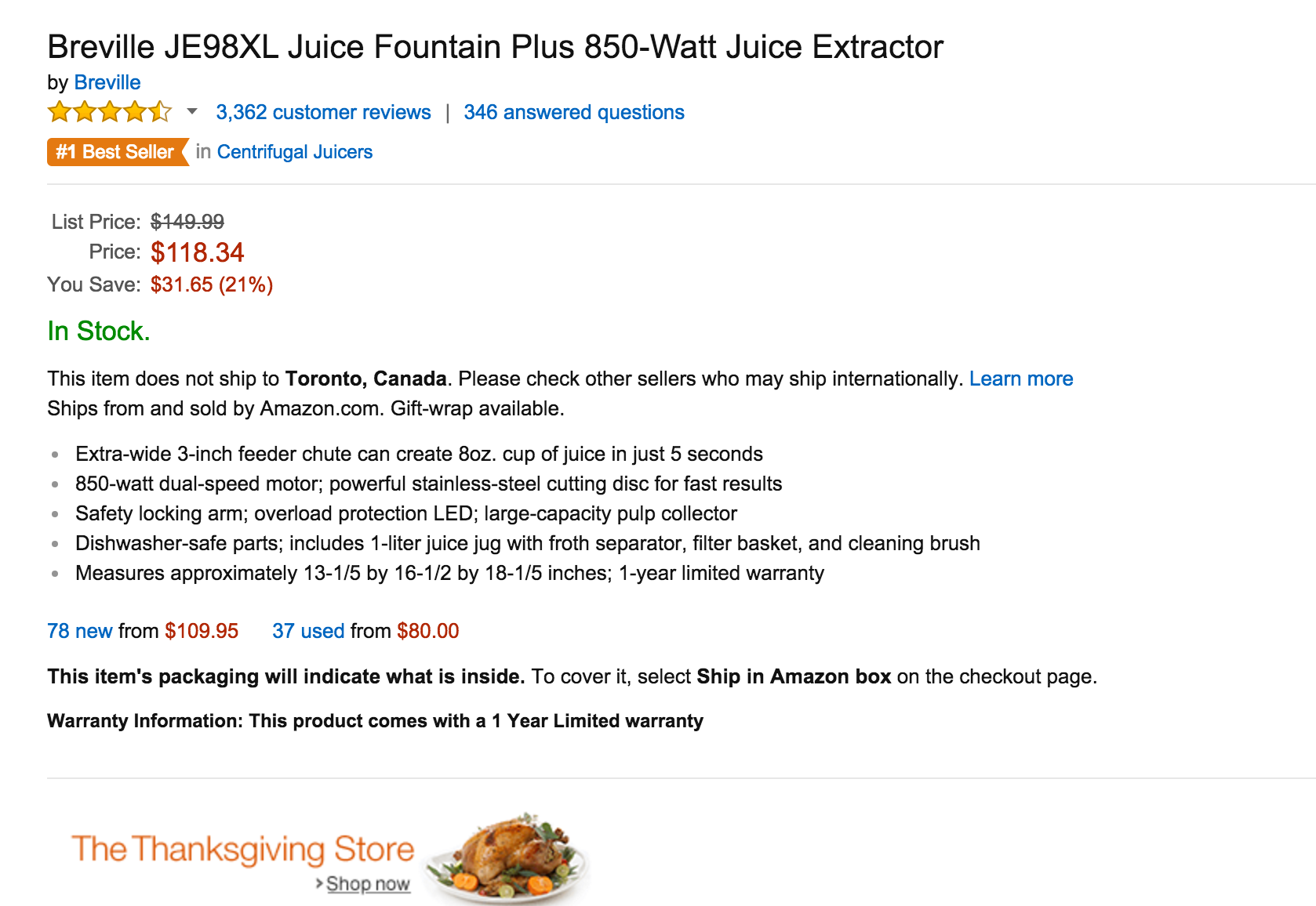 Breville juicers, Keurig brewers 