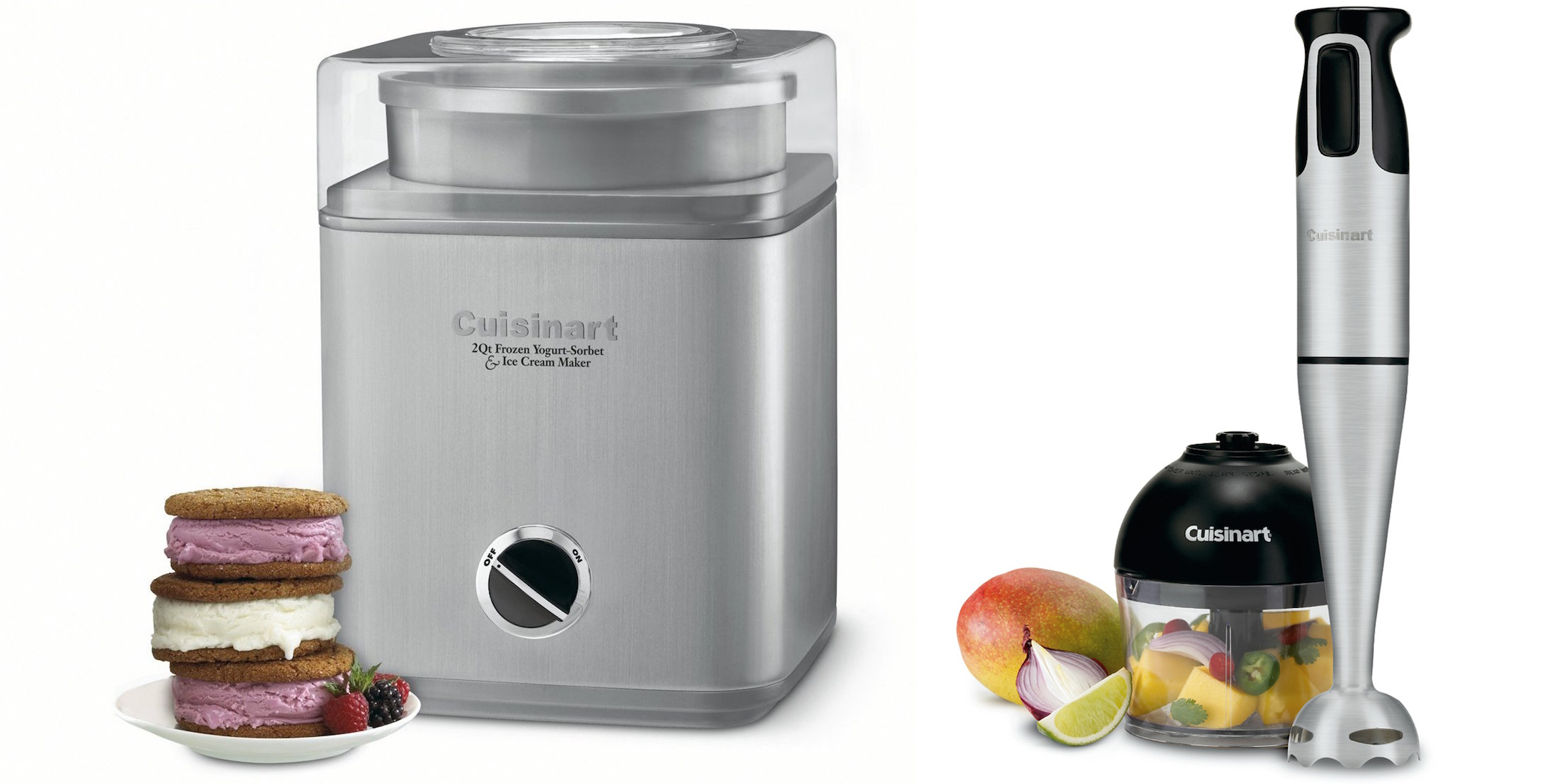 Home refurb Cuisinart hand blenders/ice cream makers/juicers from 14, wireless doorbell kit